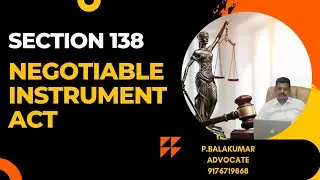 Section138 of Negotiable Instrument Act