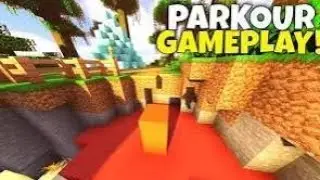 haciendo Parkour en Minecraft bedrock 1.19
