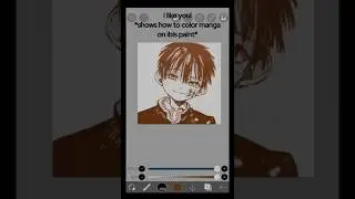 How to color manga! #anime #manga #art