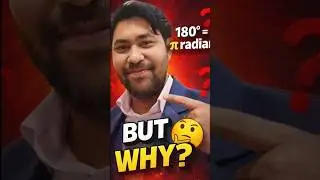 Why 180&deg; = &pi; Radians? #shorts #maths #knowledge #jee #upsc #ssc #govtexam #mathsshorts #mathematics