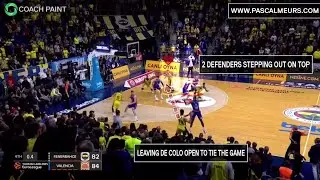 Game-tying SLOB tip-in play of Coach Obradovic in EuroLeague