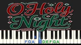 O Holy Night: Beginner Piano Tutorial Play Along + free sheet music