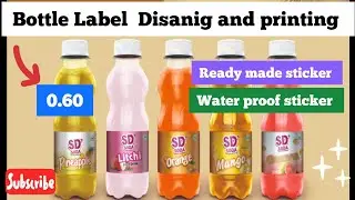 labal Soda Bottle And Juice bottle Label and Sticker Printing ||Soft DrinkLabel Manufacturer 2025