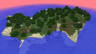 Minecraft Seed 1.8.4 Large island Spawn, Ocean Monument