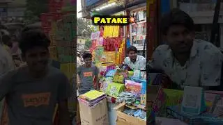 Cheapest ￼crackers 💥 market #diwali #crackers #crackersmarket #minivlog