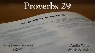 Proverbs 29 - Holy Bible - King James Version (KJV) Audio Bible With Video