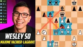♟️Wesle So CRUSHES Maxime Vachier-Lagrave!                                            [Stockfish 17]