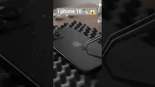 🔪📱 Black iPhone 16 vs KnifeOne cut&hellip; short circuit ⚡😵HEADPHONES ON 🎧.    #viral #asmr #ai #viral
