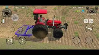 Cleaning farm with Russian tank tractor. # Indian vehicle Simulator 3D.