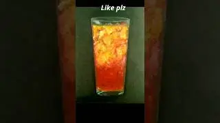 Drink with ice cubes painting short #shortsvideo