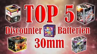 TOP 5 Discounter Feuerwerk Batterien 2024 | Kaliber 30mm [FULL HD]