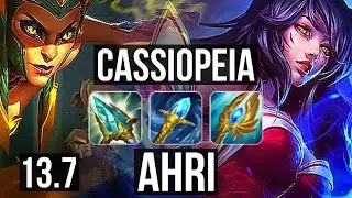 CASSIOPEIA vs AHRI (MID) | 1/1/13, 400+ games | KR Master | 13.7