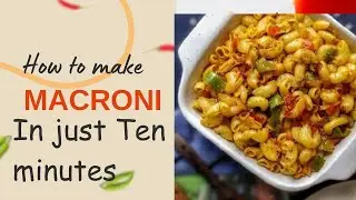 How to make Macroni in just Ten minutes|My first food vlog| my first recipe|daily life vlog|♥️
