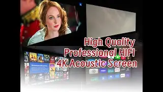 XY Screens SoundMax 4K Advanced Acoustically Transparent Projection Screen for 4K Home Theater