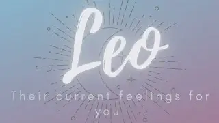 Leo ❤️ Their current feelings for you...