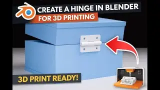 How to make a Hinge in Blender for 3D print | Blender | SLA | FDM