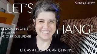 A Chatty NYC Artist Vlog | Commission Work, Wholesale Orders & Setting Intentions for the New Year