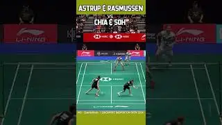 ASTRUP & RASMU vs CHIA & SOH ｜ MD - Quarterfinals KFF SINGAPORE BADMINTON OPEN 2024 #shorts