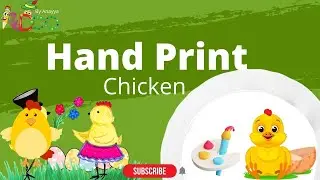 #Hand Print #Paper Art # Poster Painting #kids Art | IEDOO by Anayya