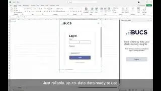 BUCS Data Feed Excel Add-in
