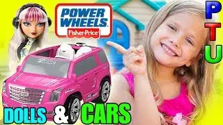 Power Wheels BARBIE ESCALADE Toy Car | Toys R Us Ride On | MELODY PIPER doll | Fisher Price Car
