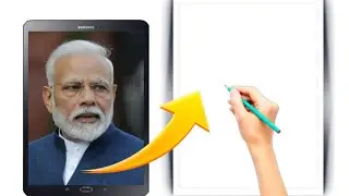 PM Narendra Modi Drawing 🇮🇳 | Step by Step Pencil Sketch Tutorial
