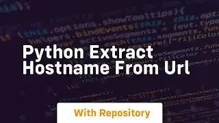 python extract hostname from url