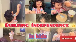 Today Haniya learn how to build independence🥰#viralvideo #kids @likecuteHaNiya