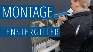 Montage Fenstergitter in der Laibung - mit Sicherheitsschrauben | metallbau-onlineshop.de