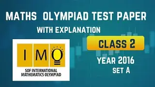 Maths Olympiad test paper class 2/ IMO / year 2016 set A