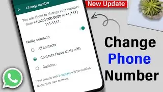How To Change Your Phone Number 2026 | WhatsApp | Change WhatsApp number without losing data