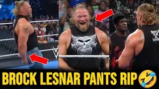 Brock Lesnar Pants Rip🤣 The Funniest Brock Lesnar Segment Ever? | R Truth and Brock Lesnar Segment 