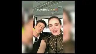 Danielle panabaker and Grant gustin at SDCC #27