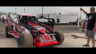 Modified hot laps and heat race onboard with Scott Kerwin #7 at Ransomville Speedway #2023