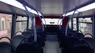 Bus Interior Upstairs Tour Carousel Scania Enviro400 219 HF10OXF Route 850 Reading to High Wycombe