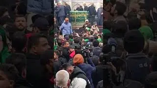 تشييع مهيب ضريح الامام موسى الكاظم عليه السلام اليوم الخميس المصادف 25/رجب 1446هجري 15/1/2026 ميلادي