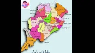 odisha and it's districts#opsc#oas#ofs#odisha#map#opsc_aso#shorts#viral#studywithkoko