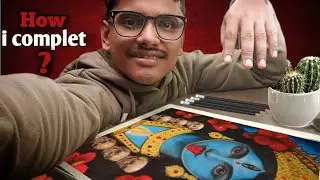 Kasa maina aj Ma kalika is drawing ko complete karta hu? Second day second vlog ||