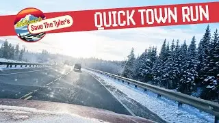 Off The Grid Alaskan Homesteading | Running to town on a pretty morning!