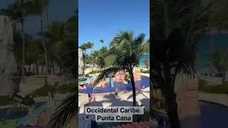 Occidental Caribe Punta Cana.  Dominican Republic 2023. Pool view #puntacana #occidental #pool
