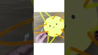 Easy Pipe Cleaner Sun Craft Idea