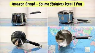 Amazon Brand - Solimo Stainless Steel T Pan Induction Base 1.5 Litre #indiaunboxed