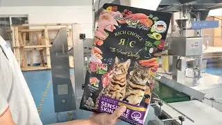 Cat food premade pouch stand up bag filling packing machine