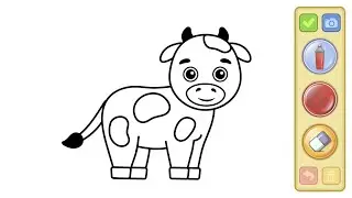 Cow coloring book