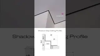 Modern interior design ideas, shadow gap ceiling profile.  #interiordesign  #homedesign  #homedecor