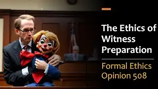 The Ethics of Witness Preparation - ABA Formal Opinion 508 (2023)