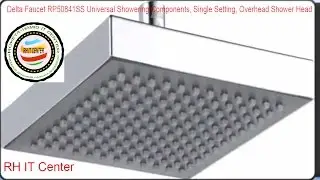 Delta Faucet RP50841SS Universal Showering Components Single Setting Overhead Shower Head Stainless