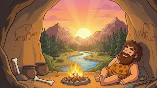 one day in the life of a primitive man🙈🤏