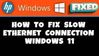 HP Laptop -  How to Fix Slow Ethernet Connection Windows 11