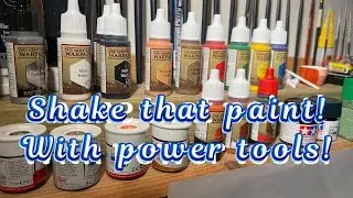 Easy DIY paint shaker! Shake your model paint with power tools!